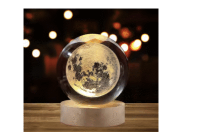 Moon 3D Crystal Ball LED 2W Decorative Lamp - DesiDiya